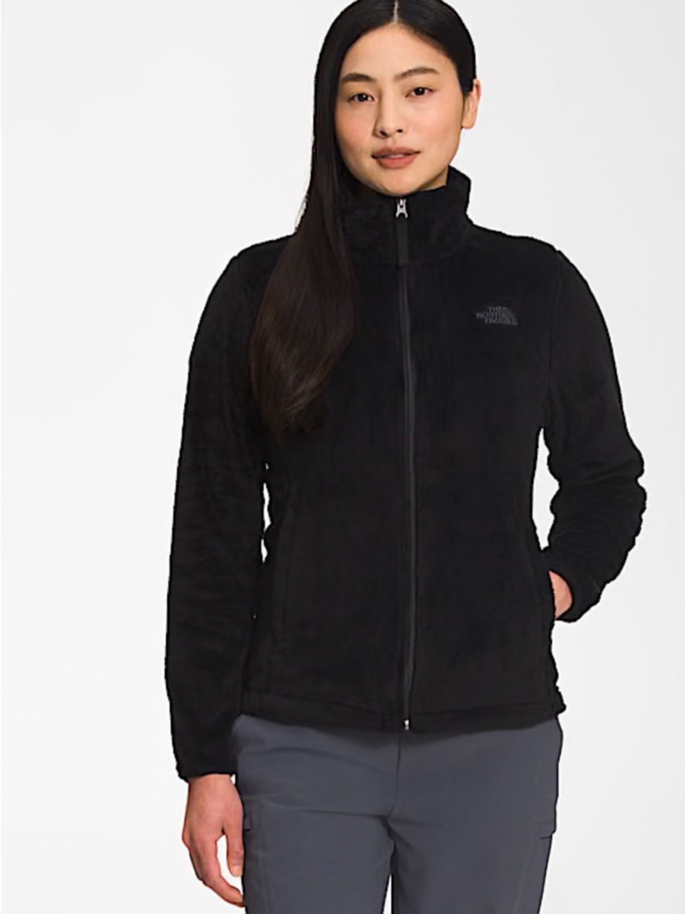 NWT The North Face Osito Fleece Jacket Black Small Cozy Soft Women